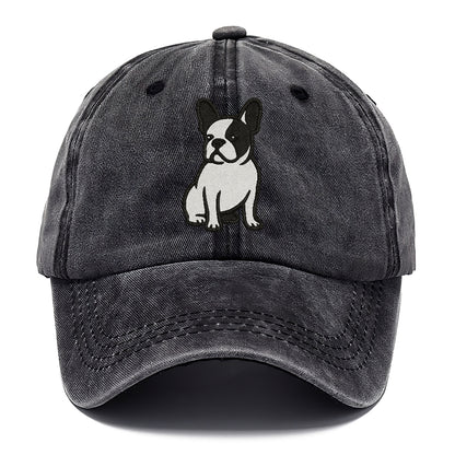french-bulldog-black-white-charming-pose Hat
