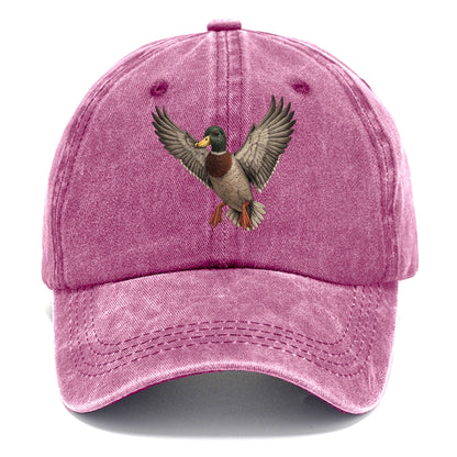 mallard in flight Hat