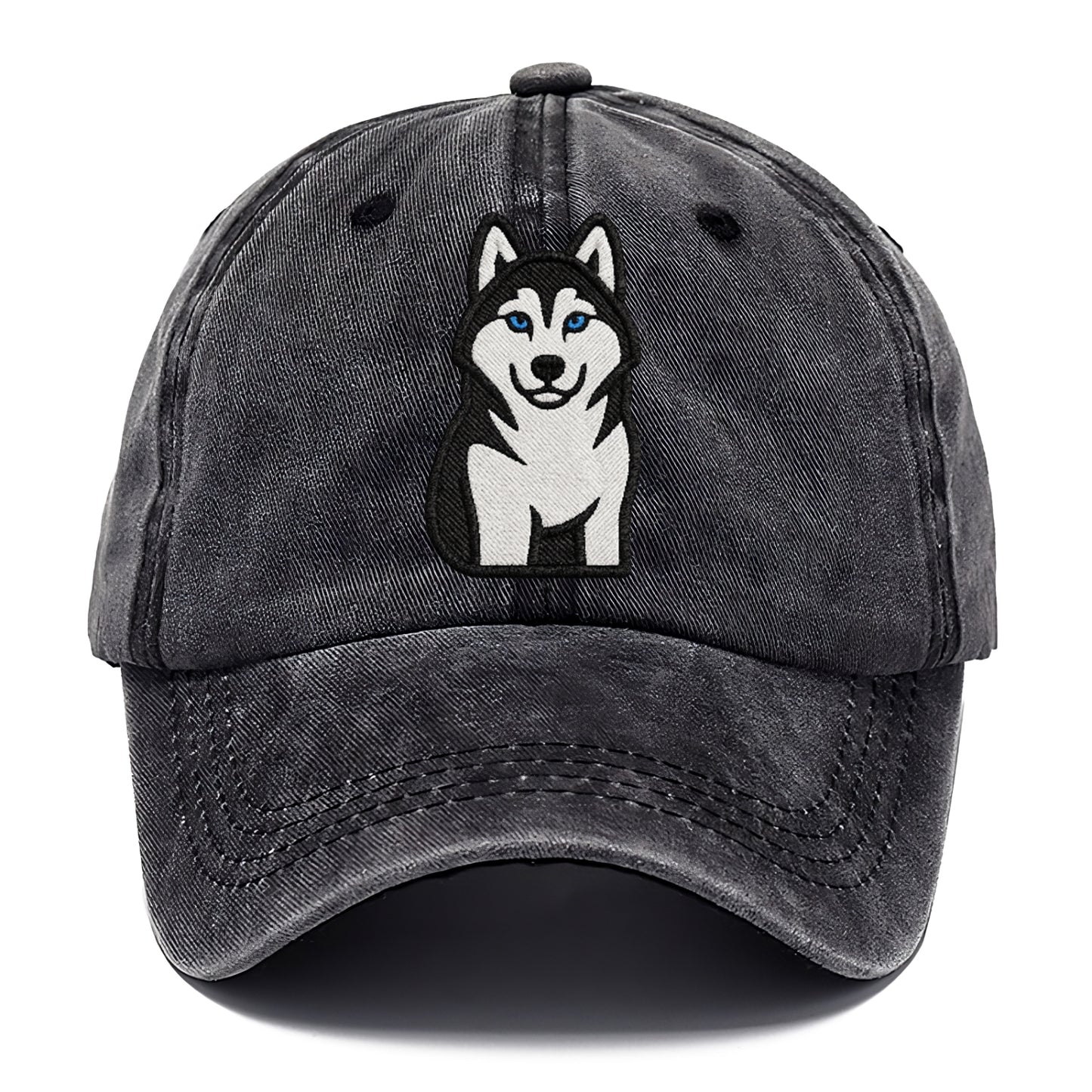 husky-blue-eyes-piercing-gaze Hat
