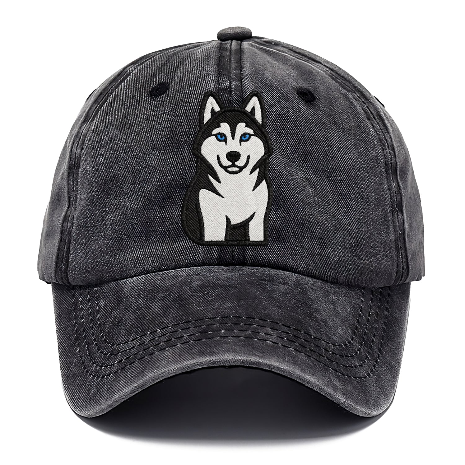 husky-blue-eyes-piercing-gaze Hat