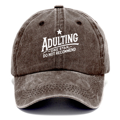 adulting one star do not recommend Hat