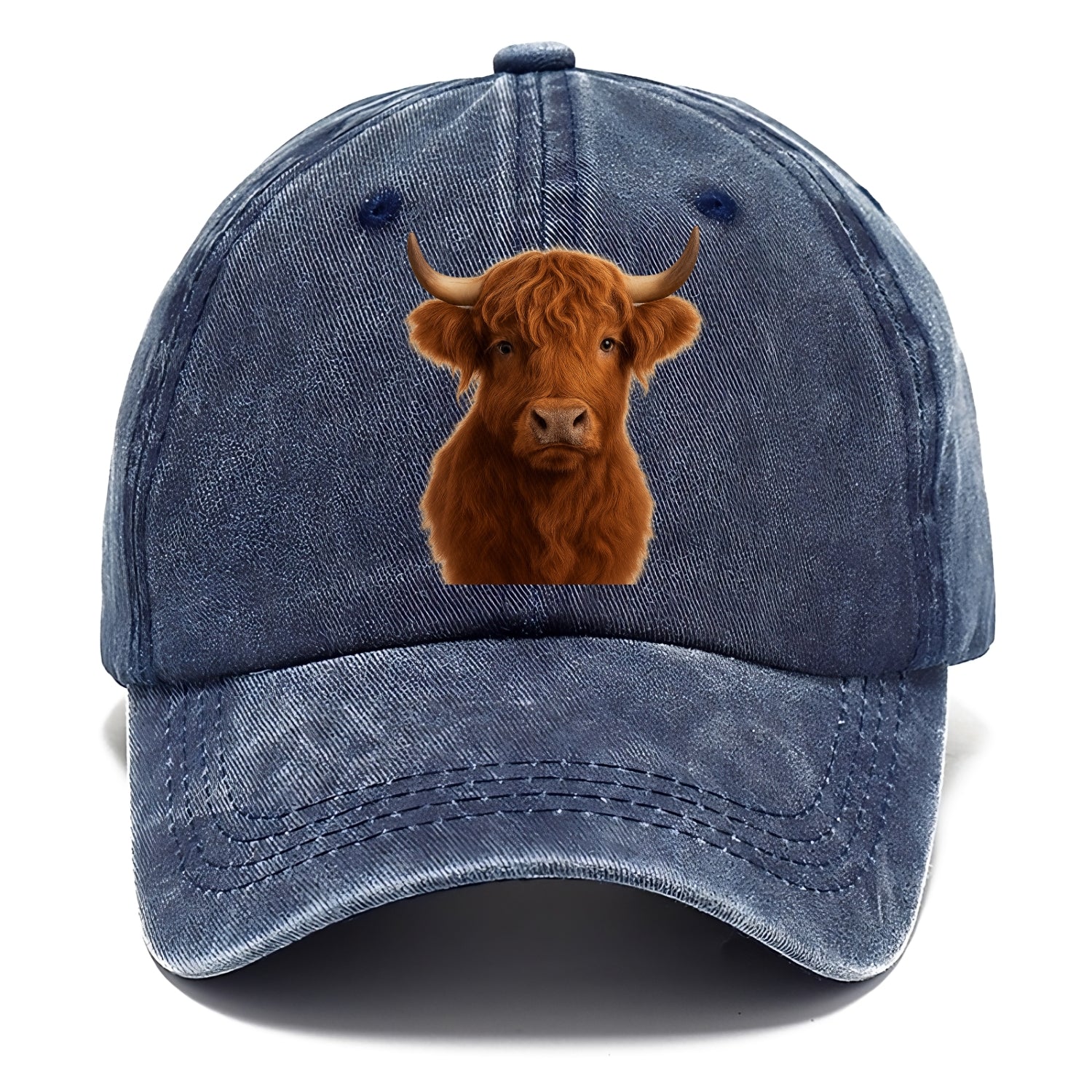 highland cow portrait design Hat