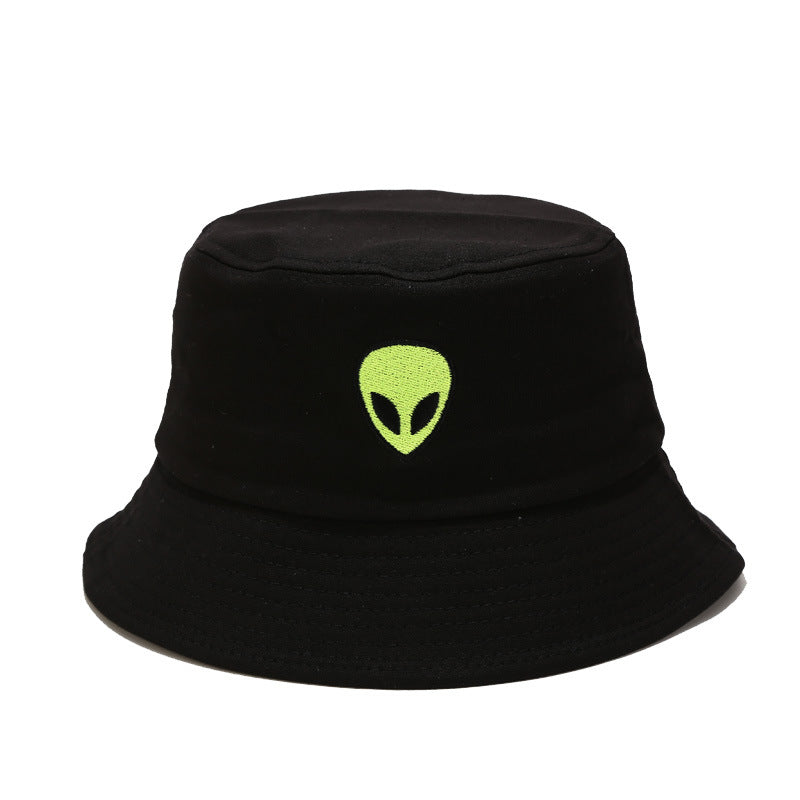 Alien Embroidered Bucket Hat - Cosmic Summer Sun Protection