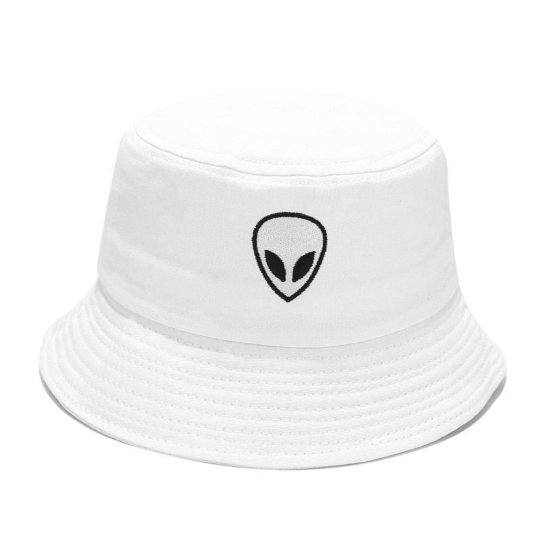 Alien Embroidered Bucket Hat - Cosmic Summer Sun Protection
