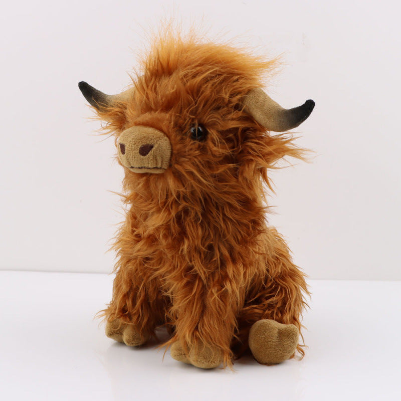 Adorable Highland Cow Plush Toy - Realistic & Cuddly