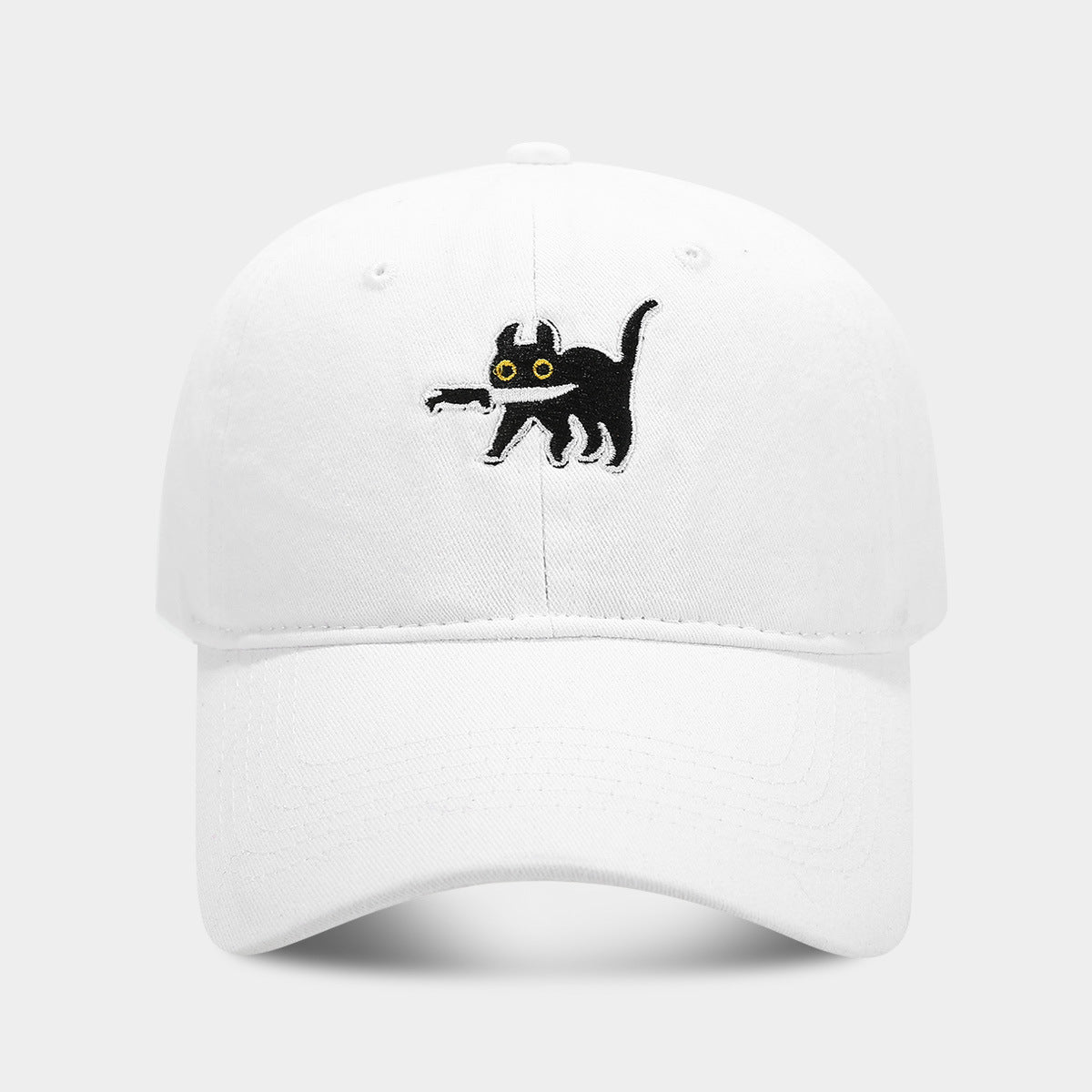 Assassin Kitten Baseball Cap | Vintage Washed Cotton Sun Hat