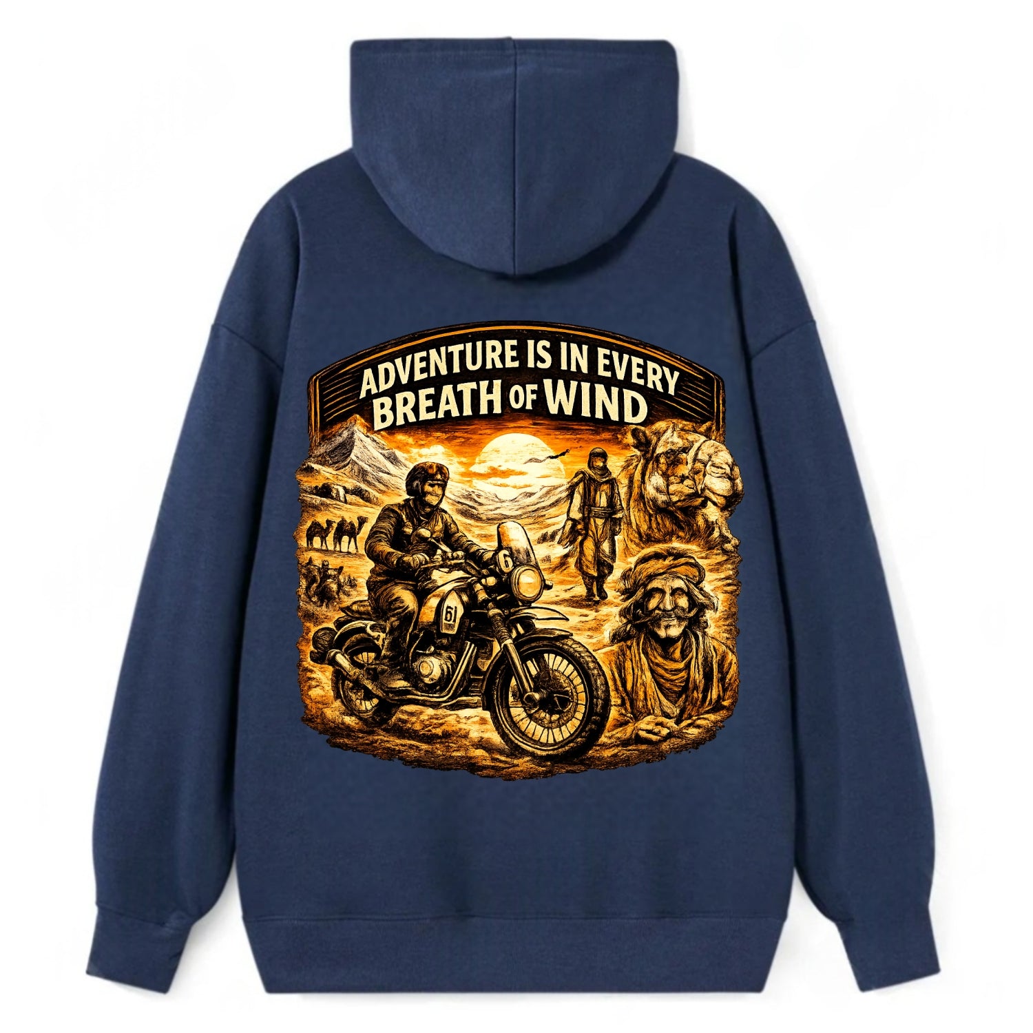 Adventure Vintage Rides - Classic Pullover Hoodie