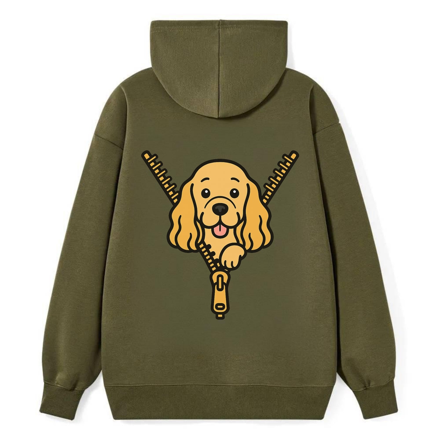 Cocker Spaniel - Classic Pullover Hoodie - ArmyGreen