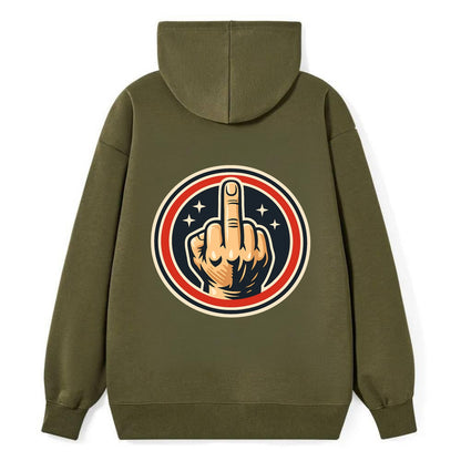 Defiant Spirit Emblem - Classic Pullover Hoodie - ArmyGreen