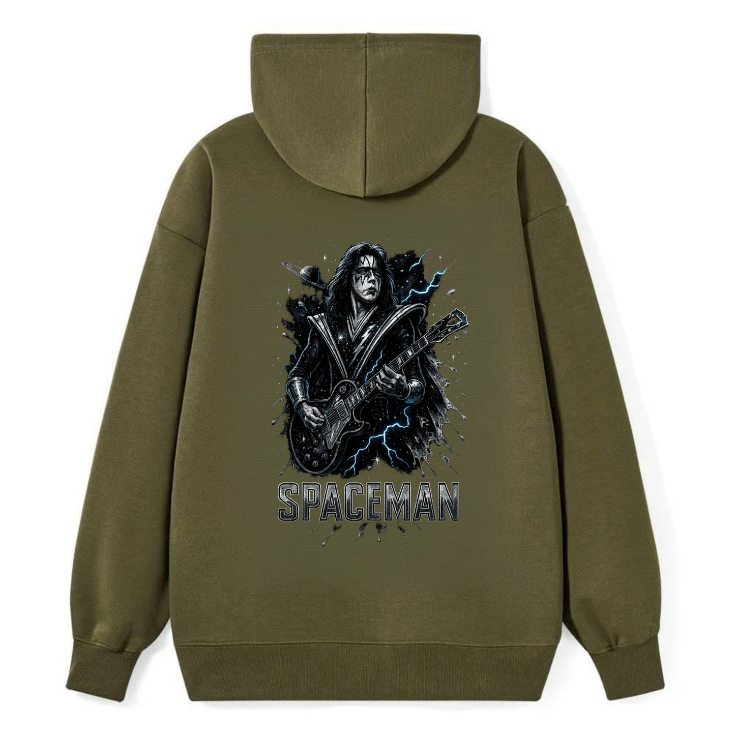 Silver Splash - Classic Pullover Hoodie - ArmyGreen