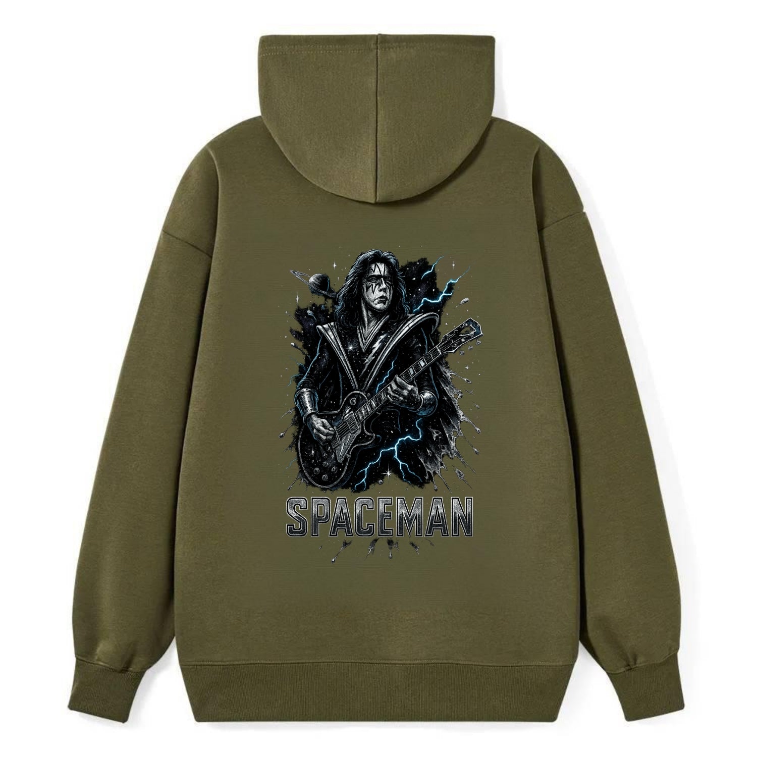 Silver Splash - Classic Pullover Hoodie - ArmyGreen
