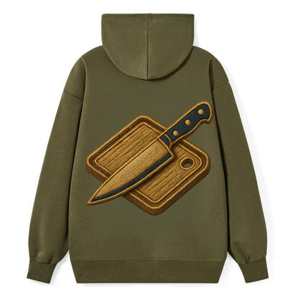 Chef knife with cutting board - culinary enthusiast - Classic Pullover Hoodie - ArmyGreen