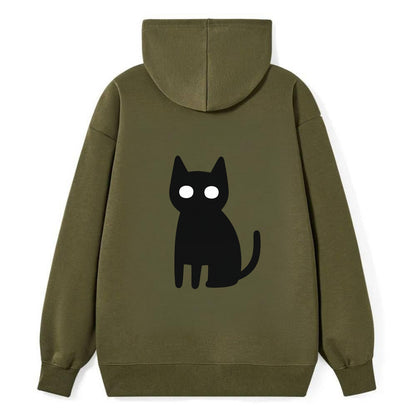 YOU MUST EMBRACE THE VOID | Black cat st - Classic Pullover Hoodie - ArmyGreen
