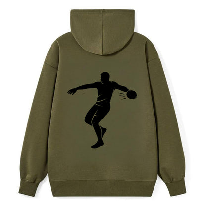 Discus thrower spinning release - Classic Pullover Hoodie - ArmyGreen