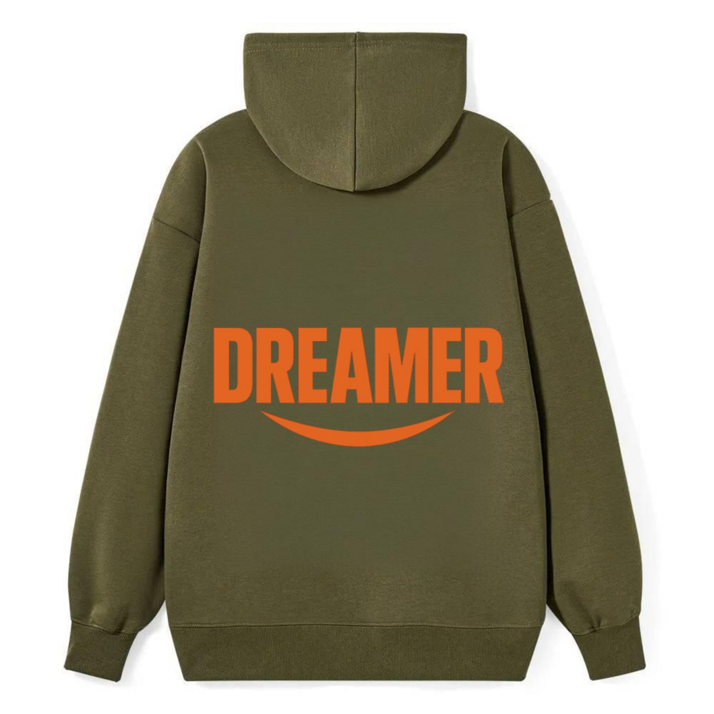 Bold typography design - "DREAMER" - imagination, seeing possibilities - Classic Pullover Hoodie - ArmyGreen