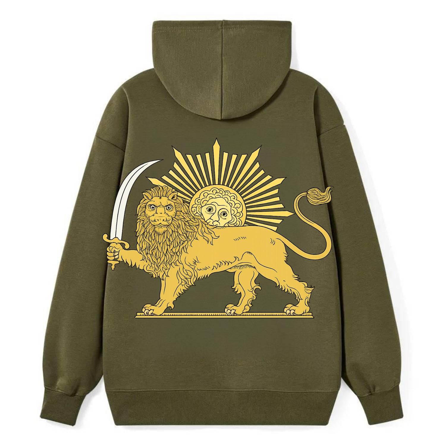 Shir O Khorshid - Classic Pullover Hoodie - ArmyGreen