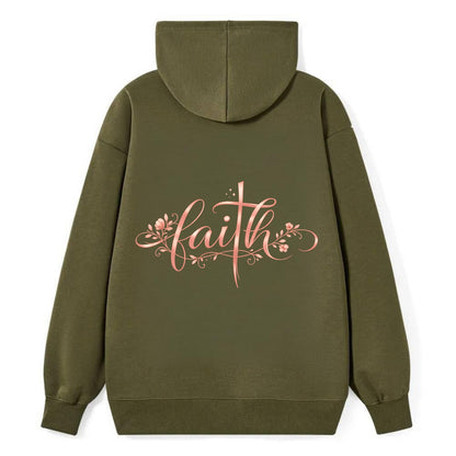 Faith - Classic Pullover Hoodie - ArmyGreen