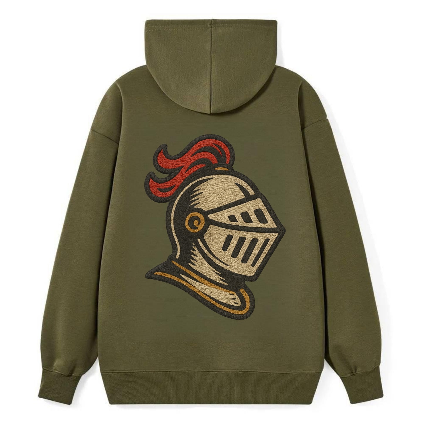 Knight Helmet  - Classic Pullover Hoodie - ArmyGreen