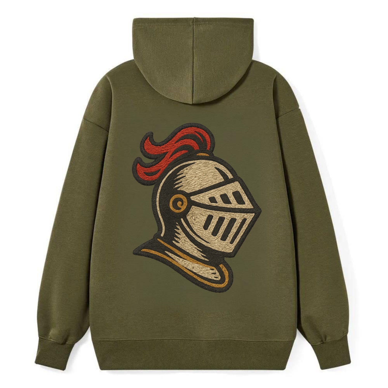 Knight Helmet  - Classic Pullover Hoodie - ArmyGreen