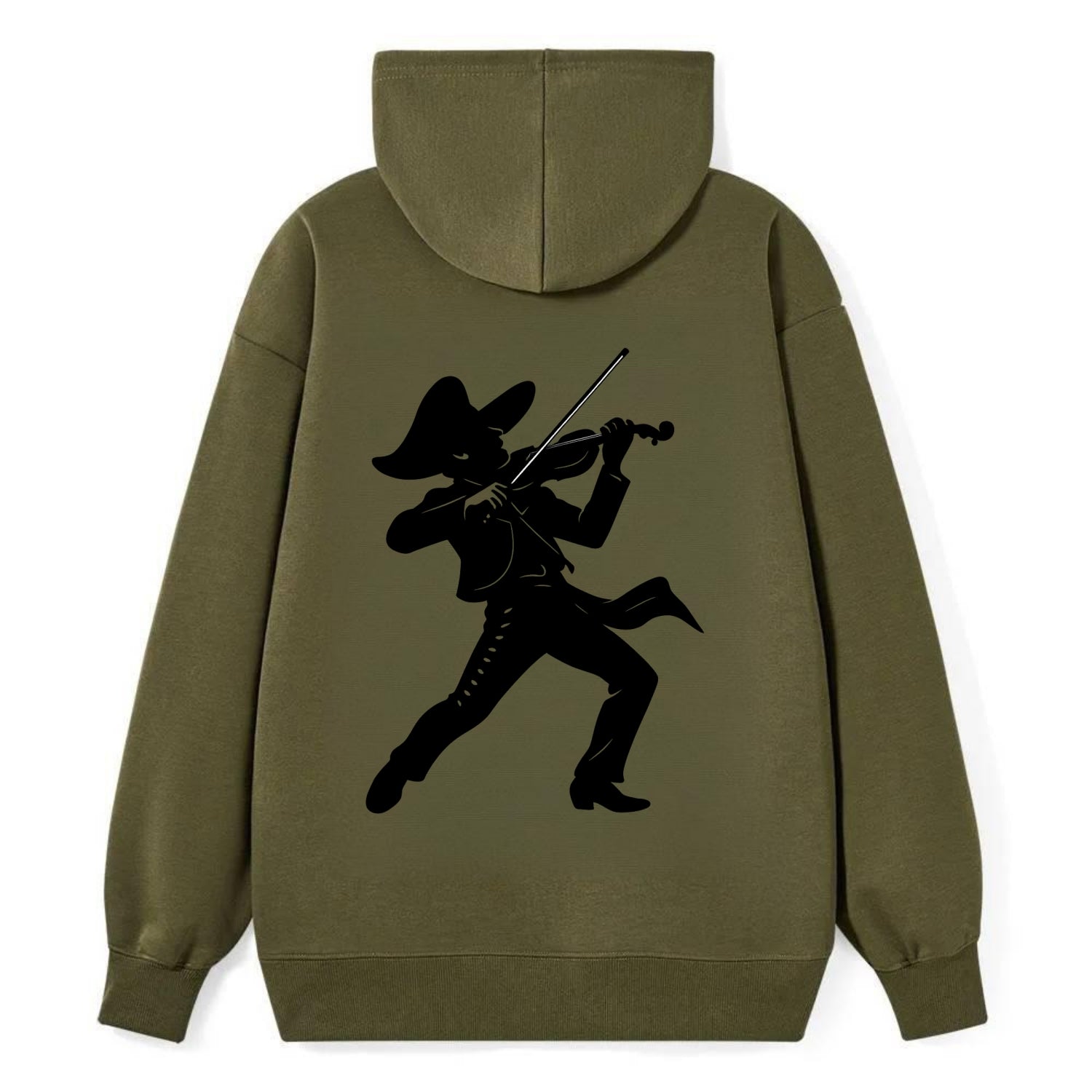 Mariachi violinist passionate performance - Classic Pullover Hoodie - ArmyGreen