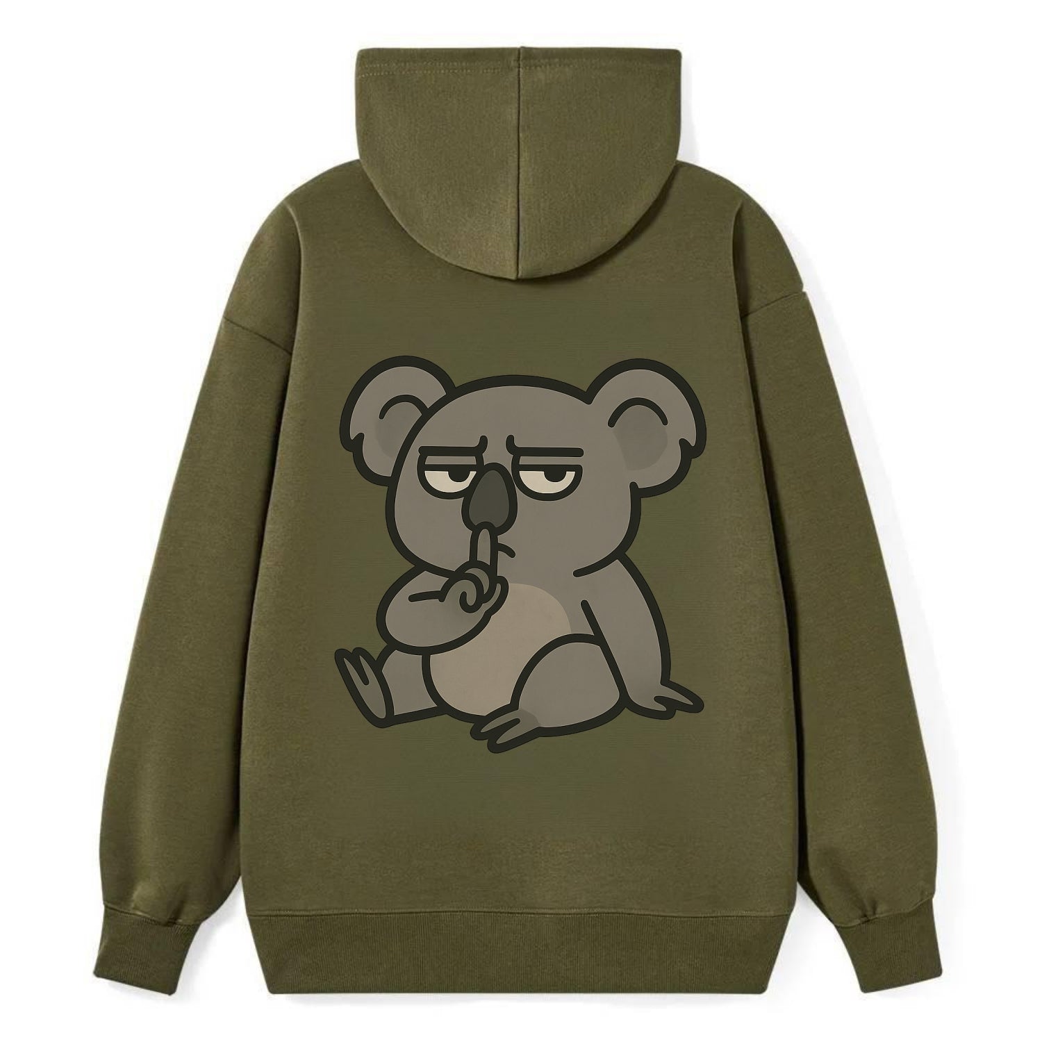 The Koala Judging - Classic Pullover Hoodie - ArmyGreen