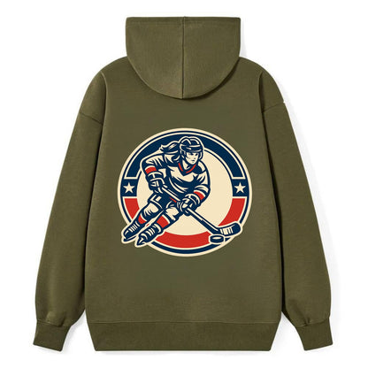 Fearless Ice Warrior - Classic Pullover Hoodie - ArmyGreen