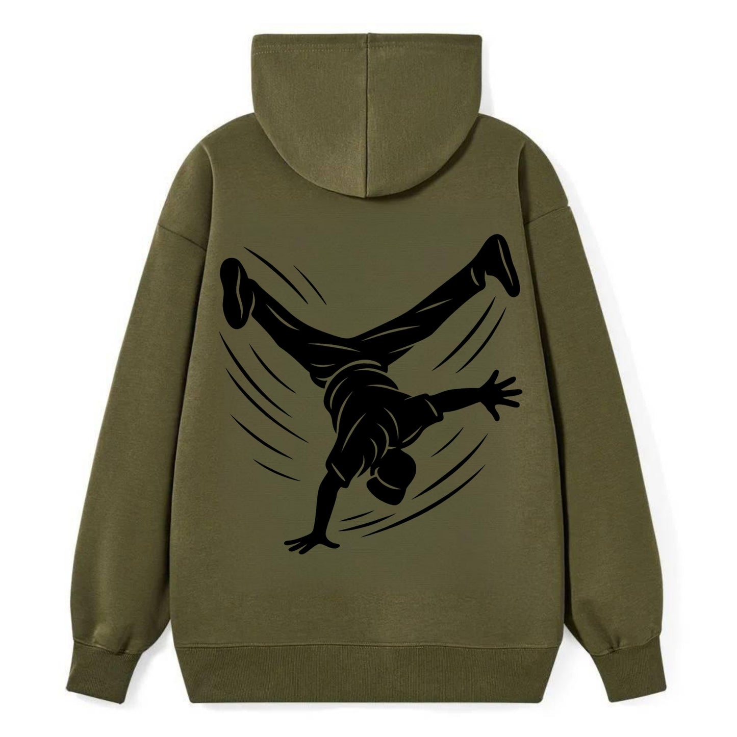 Breakdancer windmill move - Classic Pullover Hoodie - ArmyGreen