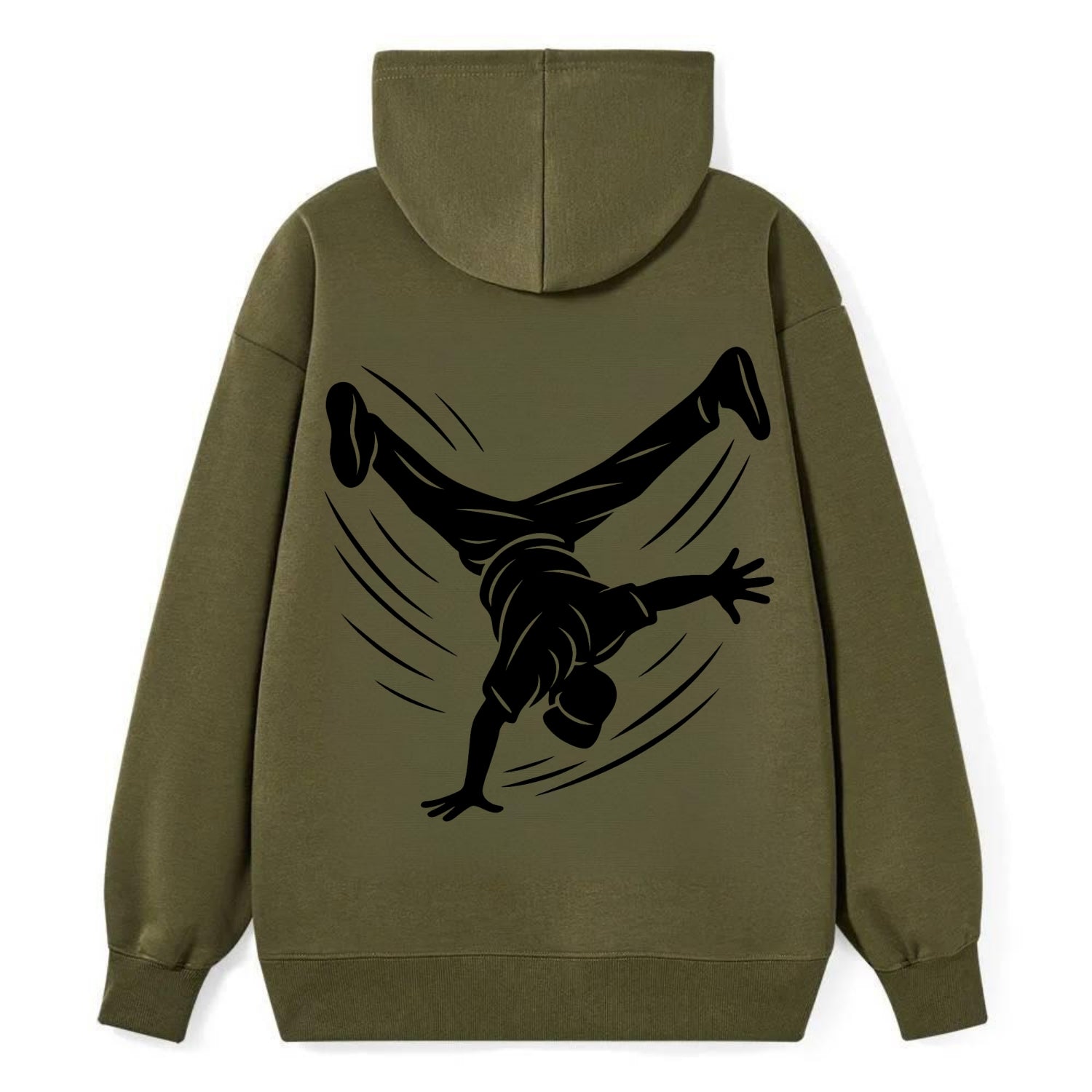 Breakdancer windmill move - Classic Pullover Hoodie - ArmyGreen