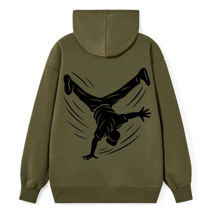 Breakdancer windmill move - Classic Pullover Hoodie - ArmyGreen