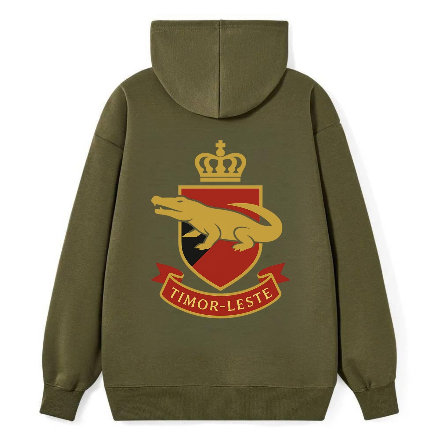 Timor-Leste Royal Logo  - Classic Pullover Hoodie - ArmyGreen