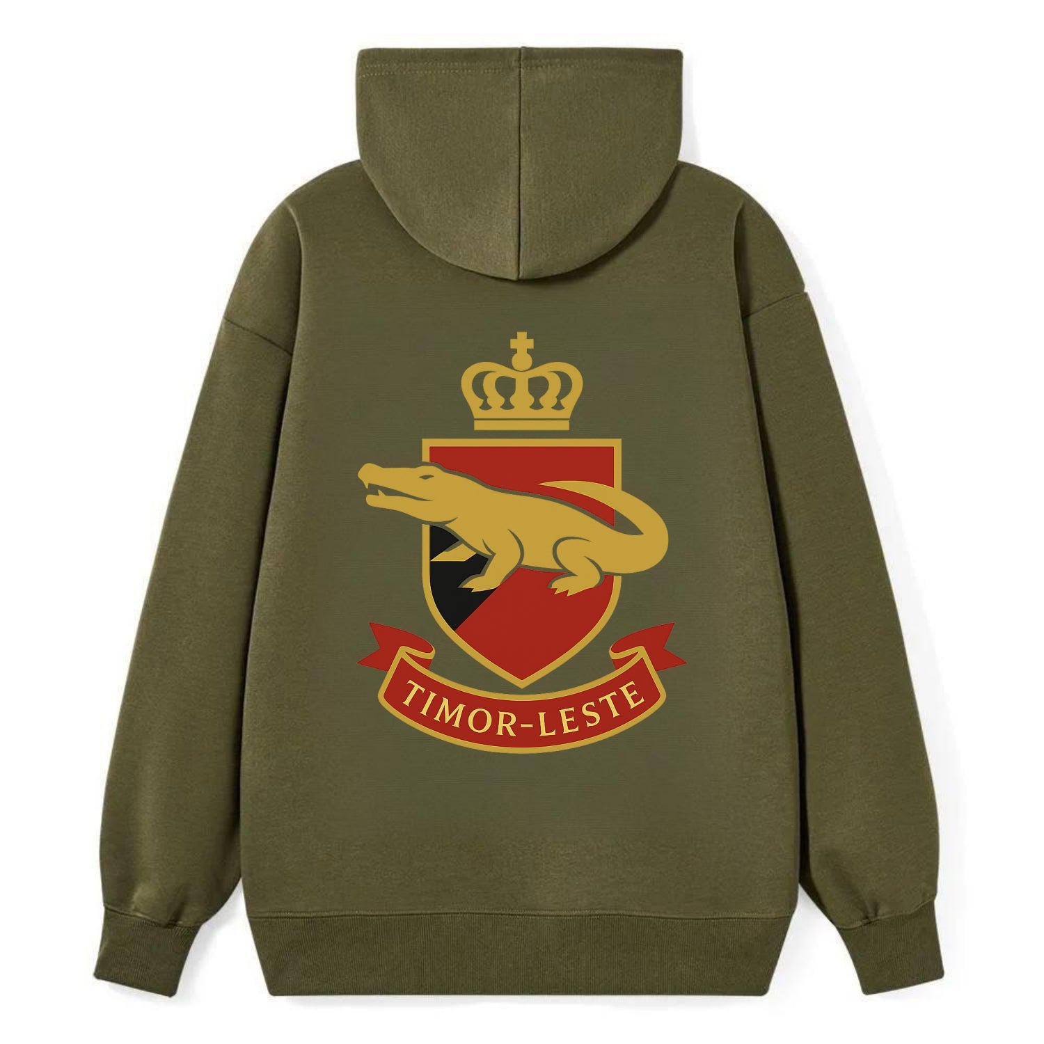 Timor-Leste Royal Logo  - Classic Pullover Hoodie - ArmyGreen