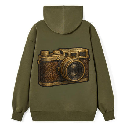 Film Camera  - Classic Pullover Hoodie - ArmyGreen
