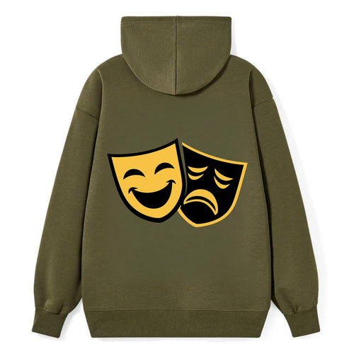 Golden Duality of Theater - Classic Pullover Hoodie