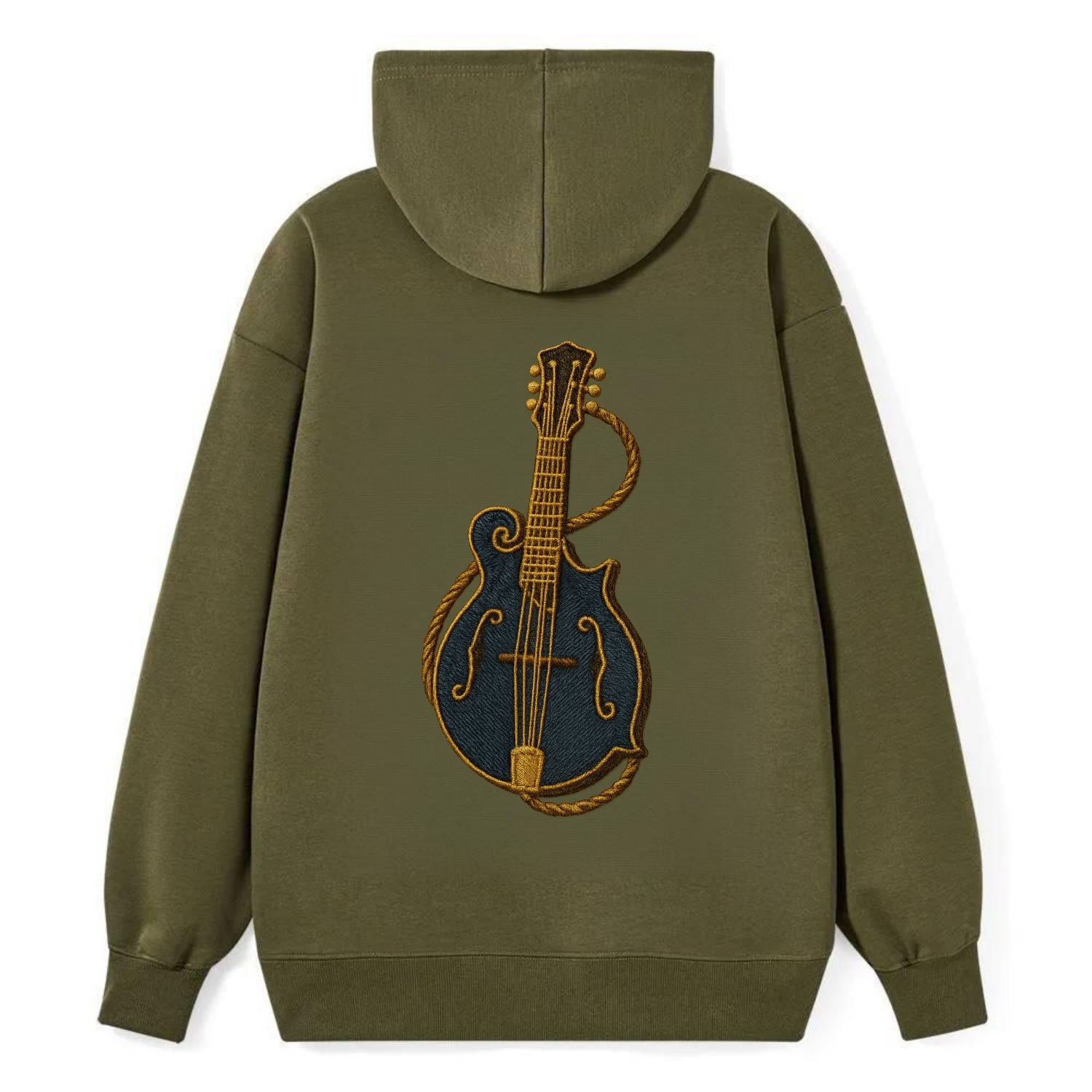 Mandolin  - Classic Pullover Hoodie - ArmyGreen