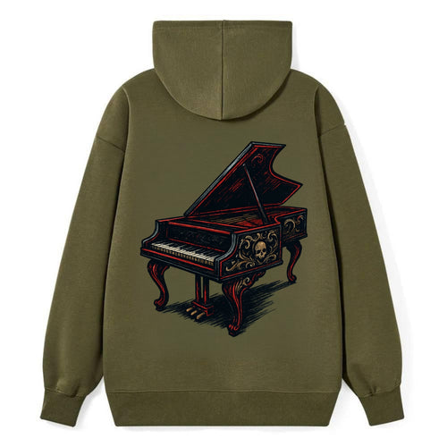 Harpsichord with baroque decorative styling - Classic Pullover Hoodie