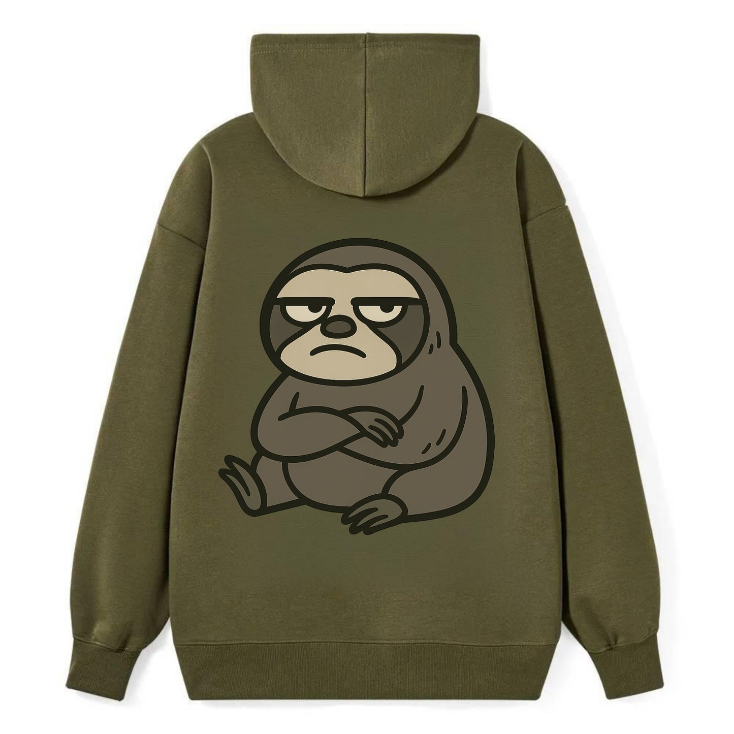 The Sloth Judging Silently - Classic Pullover Hoodie - ArmyGreen