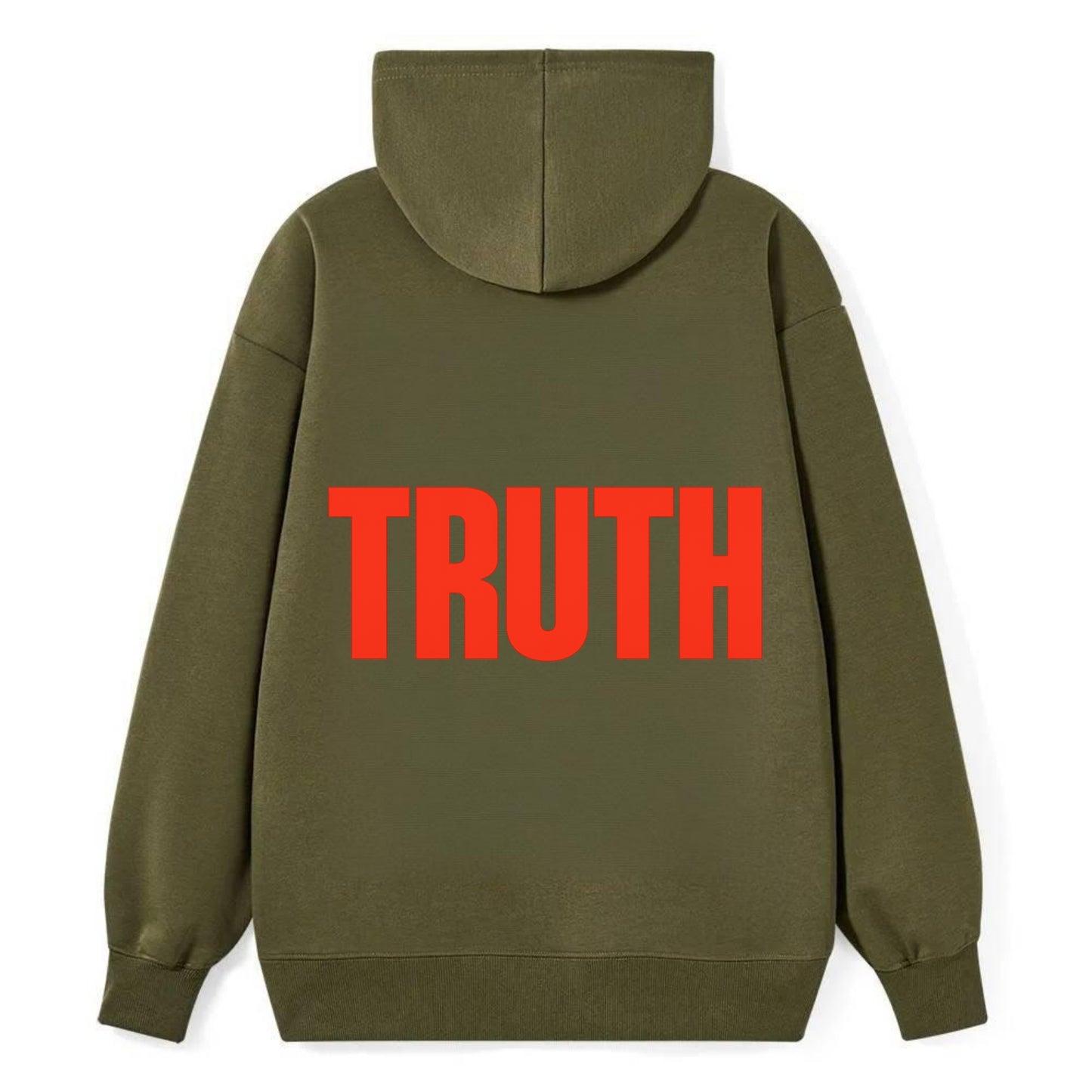 Bold typography design - "TRUTH" - honesty, reality - Classic Pullover Hoodie - ArmyGreen