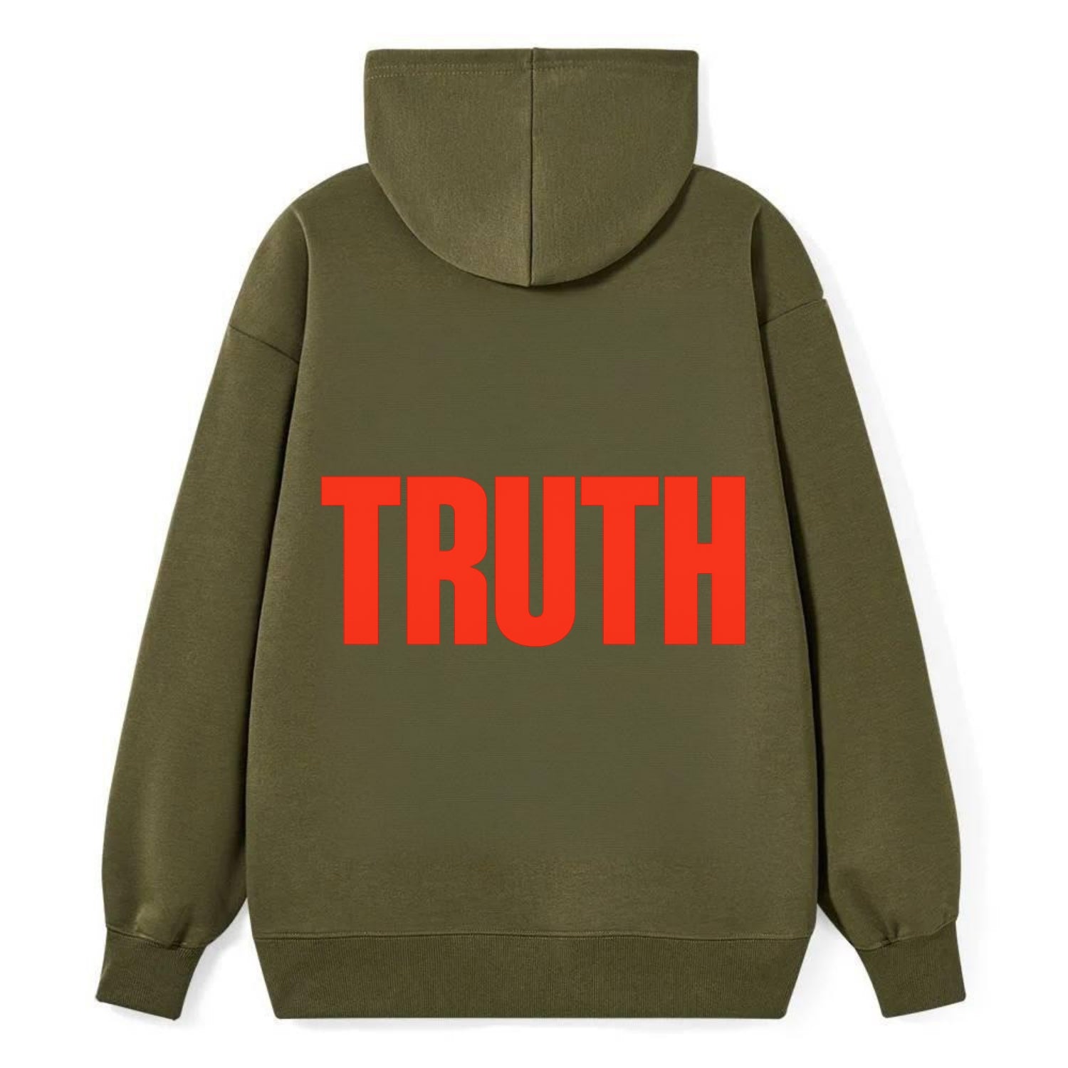 Bold typography design - "TRUTH" - honesty, reality - Classic Pullover Hoodie - ArmyGreen
