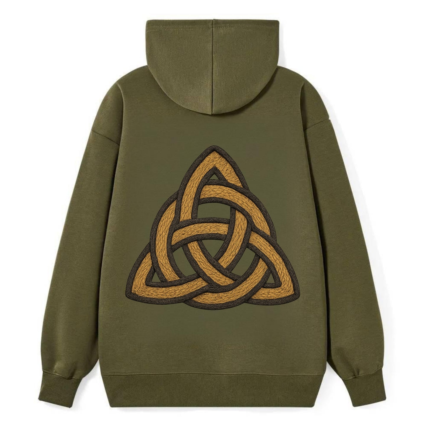 Trinity Knot  - Classic Pullover Hoodie - ArmyGreen