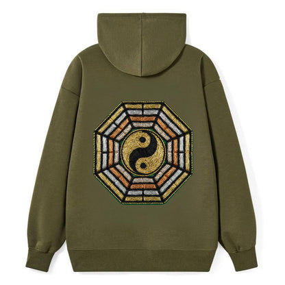 Bagua - Classic Pullover Hoodie - ArmyGreen