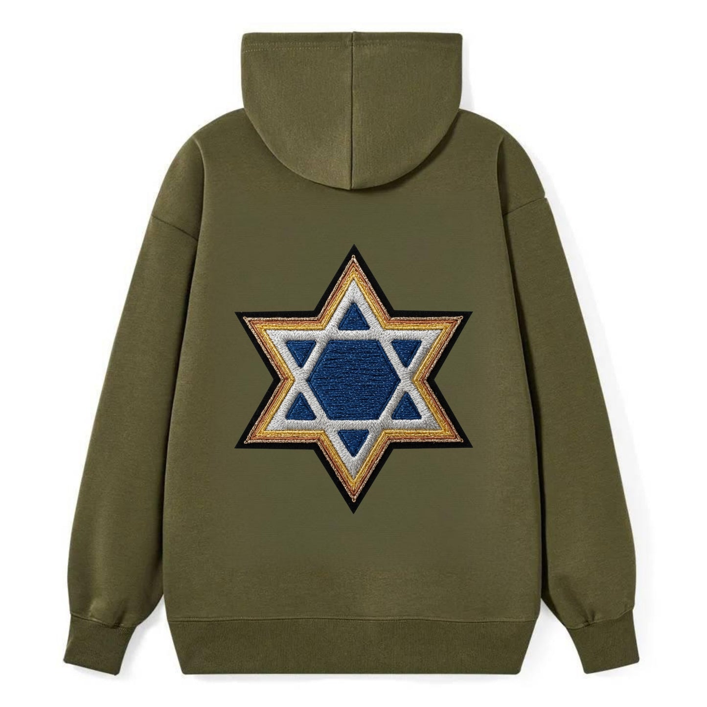 Star of David - Classic Pullover Hoodie - ArmyGreen