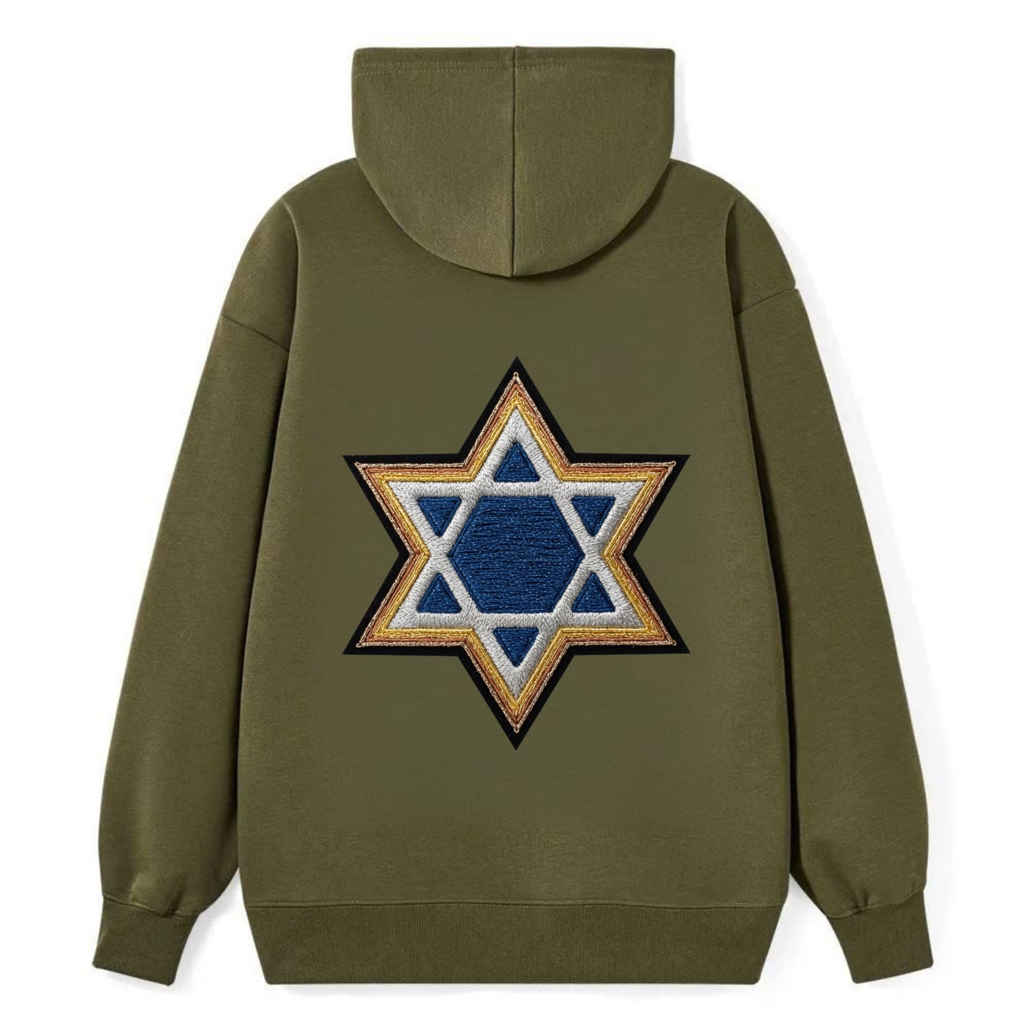 Star of David - Classic Pullover Hoodie - ArmyGreen
