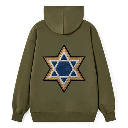 Star of David - Classic Pullover Hoodie - ArmyGreen