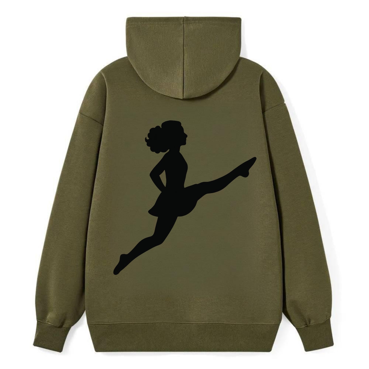 Irish step dancer Riverdance leap - Classic Pullover Hoodie - ArmyGreen