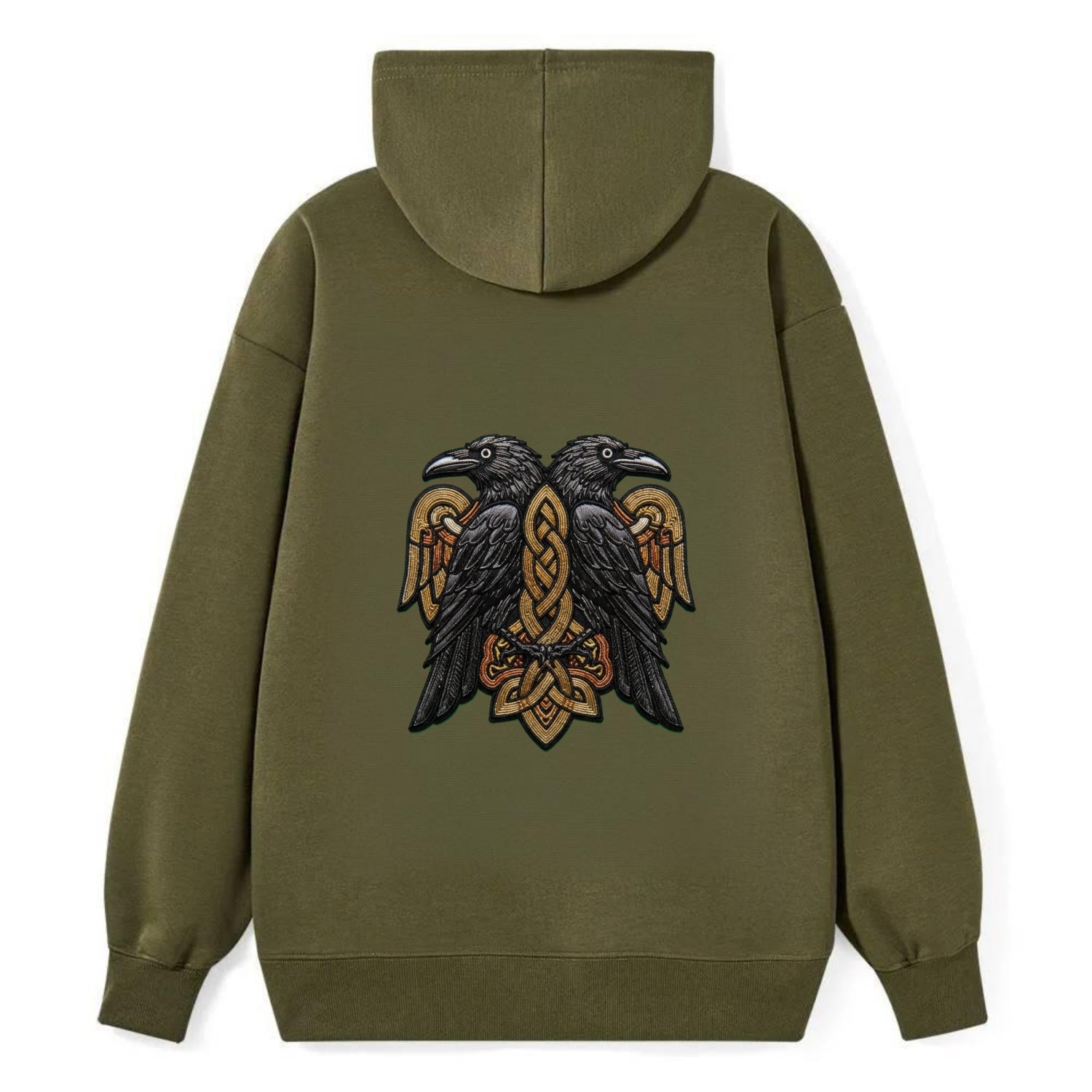 Odin's Ravens - Classic Pullover Hoodie - ArmyGreen