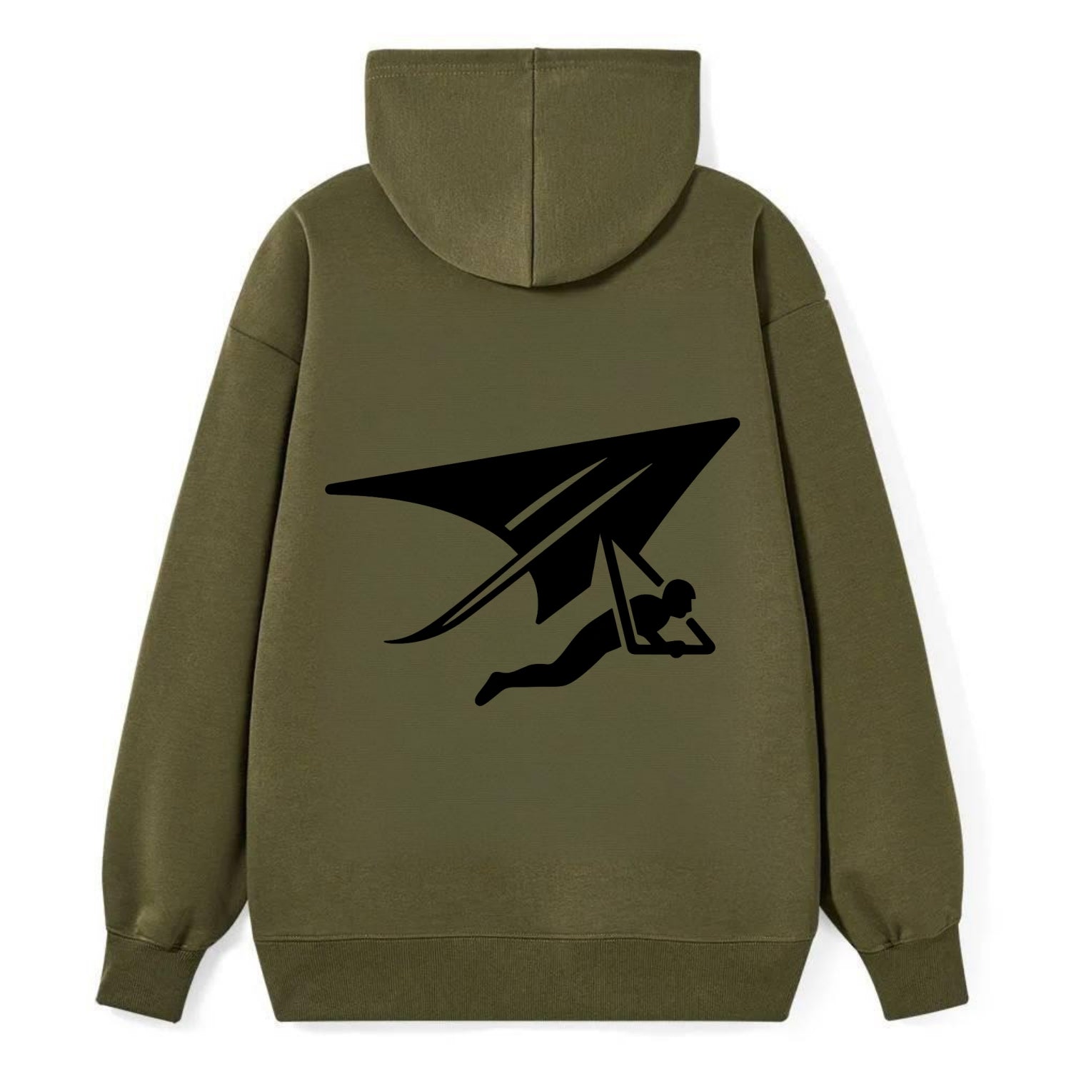 Hang glider soaring - Classic Pullover Hoodie - ArmyGreen