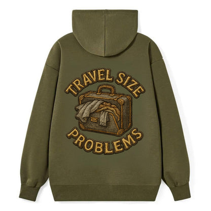 Travel Size Problems  - Classic Pullover Hoodie - ArmyGreen