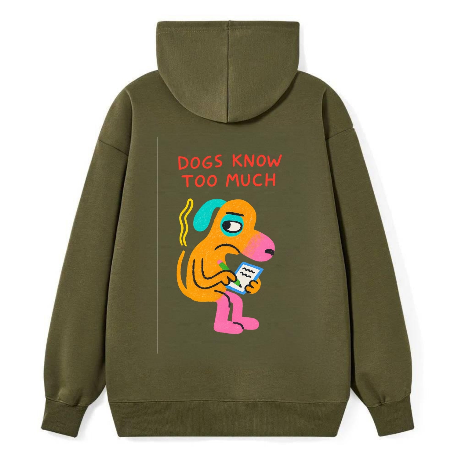 CATS OWN YOU | Cat on throne pointing down - Classic Pullover Hoodie - ArmyGreen