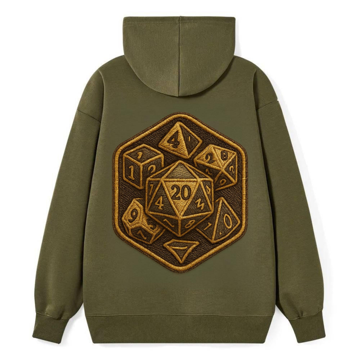 Dice set for tabletop gaming - RPG enthusiast - Classic Pullover Hoodie - ArmyGreen