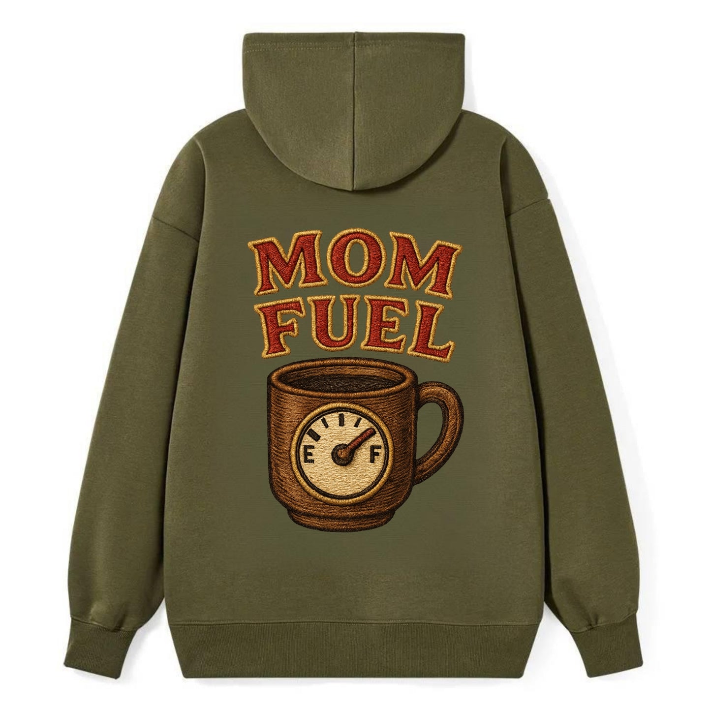 Mom Fuel  - Classic Pullover Hoodie - ArmyGreen